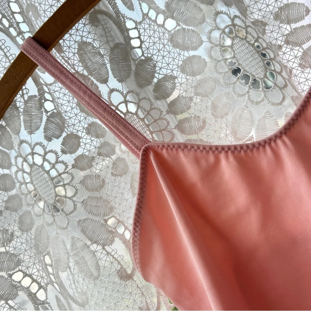Made in USA Vintage Sweet Pink Ruched Silky Bodysuit
Small Women Ballet Leotard - Picture 2 of 6